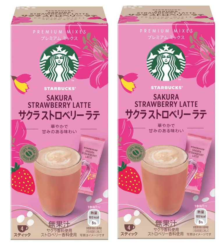 Starbucks кава з сакурою та полуницею